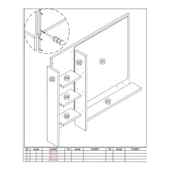 ОГЛЕДАЛО С ЕТАЖЕРКА ЗА ДЕТСКИ СКРИН - JOYIN_4