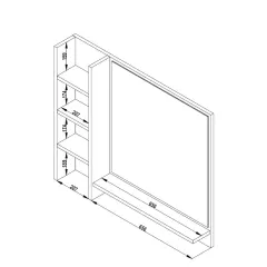 ОГЛЕДАЛО С ЕТАЖЕРКА ЗА ДЕТСКИ СКРИН - JOYIN_6