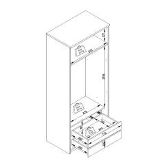 ДЕТСКИ ДВУКРИЛЕН ГАРДЕРОБ - JOYIN_5