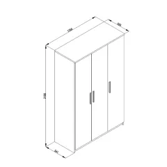 ДЕТСКИ ТРИКРИЛЕН ГАРДЕОБ - JOYIN_2