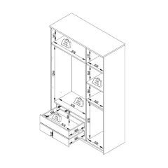 ДЕТСКИ ТРИКРИЛЕН ГАРДЕОБ - JOYIN_3