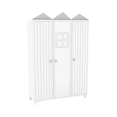 ТРИКРИЛЕН ДЕТСКИ ГАРДЕРОБ - MIAMI, БЯЛ_0