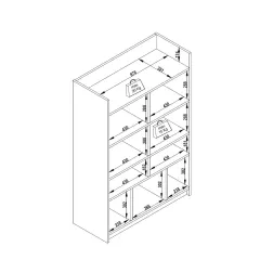 ДЕТСКА ЕТАЖЕРКА ЗА КНИГИ - JOYIN_4