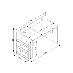 ДЕТСКО БЮРО С ЕТАЖЕРКА - JOYIN_3