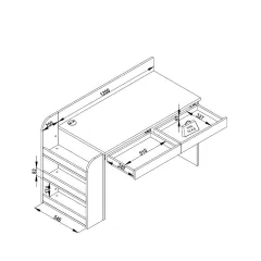 ДЕТСКО БЮРО С ЕТАЖЕРКА - JOYIN_4