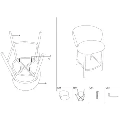 БАР СТОЛ - MEMO, 170 WAL_7