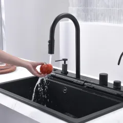 КУХНЕНСКА МИВКА - AQUARIS, 8276 BLACK + СМЕСИТЕЛ_12