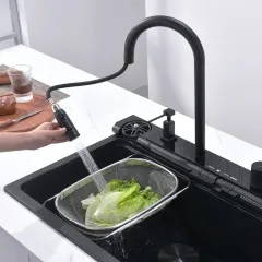 КУХНЕНСКА МИВКА - AQUARIS, 8276 BLACK + СМЕСИТЕЛ_13