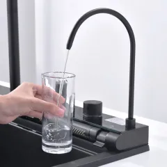 КУХНЕНСКА МИВКА - AQUARIS, 8276 BLACK + СМЕСИТЕЛ_17