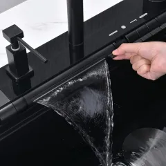 КУХНЕНСКА МИВКА - AQUARIS, 8276 BLACK + СМЕСИТЕЛ_3