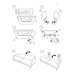 РАЗТЕГАТЕЛЕН ДИВАН - ТРОЙКА, OPALA, СИВ М11_5