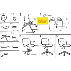 РАБОТЕН ОФИС СТОЛ - CARMEN, 6403 - ОРЕХ_6
