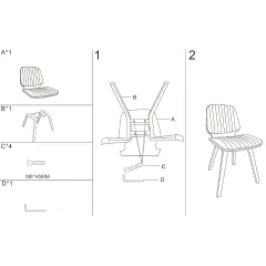 ТРАПЕЗЕН СТОЛ - CARMEN, 9978 - ОРЕХ/ЧЕРЕН_6