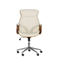 ПРЕЗИДЕНТСКИ ОФИС СТОЛ CARMEN - 6402, ОРЕХ-КРЕМ_1