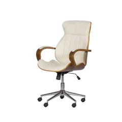 ПРЕЗИДЕНТСКИ ОФИС СТОЛ CARMEN - 6402, ОРЕХ-КРЕМ_2