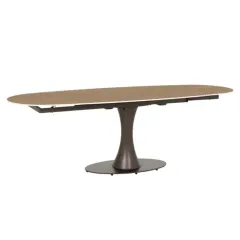 РАЗТЕГАТЕЛНА ТРАПЕЗНА МАСА - CARLOS, ТЪМЕН ОРЕХ_2