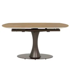 РАЗТЕГАТЕЛНА ТРАПЕЗНА МАСА - CARLOS, ТЪМЕН ОРЕХ_3