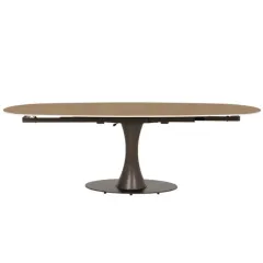 РАЗТЕГАТЕЛНА ТРАПЕЗНА МАСА - CARLOS, ТЪМЕН ОРЕХ_4