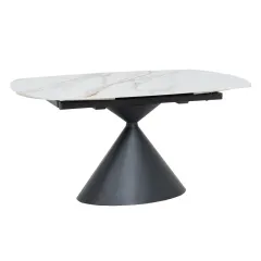 Разтегателна трапезна маса UPATA - бяла