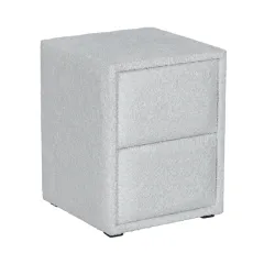 Нощно шкафче за спалня COMO - сребърен AN