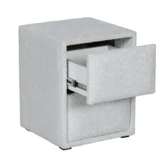 НОЩНО ШКАФЧЕ - COMO, СРЕБЪРЕН AN_3