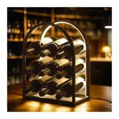ПОСТАВКА ЗА ВИНО С LED СВЕТЛИНА - 80035764_0