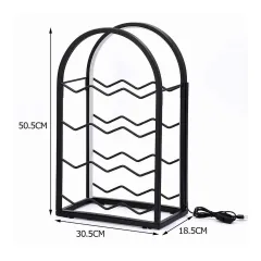 ПОСТАВКА ЗА ВИНО С LED СВЕТЛИНА - 80035765_1