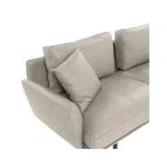 КОЖЕН ЪГЛОВ ДИВАН - GRAM LUX, БЕЖОВ_3