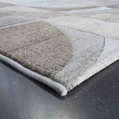 КИЛИМ - ARGENTUM, ВИТРАЖ, БЕЖОВ, 160Х230 - 21163650_3