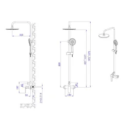 ТРЪБНО ОКАЧВАНЕ - ВЕРОНА, ICF 6237 BRUSH ROSE GOLD_2