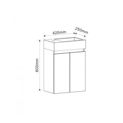 КОМПЛЕКТТ ЗА БАНЯ - 4242МВ С УМИВАЛНИК, ЧЕРЕН_3