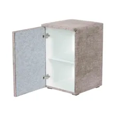 НОЩНО ШКАФЧЕ, ЛЯВО - PUZZLE, БЕЖОВ 03_3