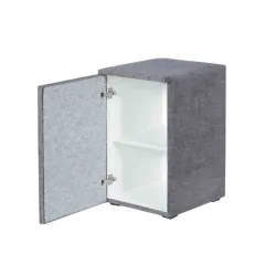 НОЩНО ШКАФЧЕ, ЛЯВО - PUZZLE, СИВ 16_3