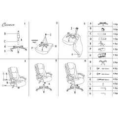 ПРЕЗИДЕНТСКИ ОФИС СТОЛ - CARMEN, 6201 - ТЪМНОСИВ_4
