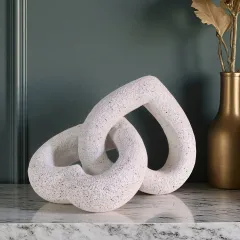 ДЕКОРАТИВНА СТАТУЕТКА - ПРЕПЛЕТЕНИ СЪРЦА, 22202Т3 - 81035800_1