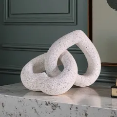 ДЕКОРАТИВНА СТАТУЕТКА - ПРЕПЛЕТЕНИ СЪРЦА, 22202Т3 - 81035800_2