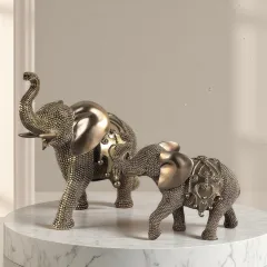 ДЕКОРАТИВНА СТАТУЕТКА - СЛОН В ЗЛАТО, 20391-49 - 81034639_1