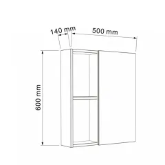 ГОРЕН ОГЛЕДАЛЕН ШКАФ - COMPACT, 5014-60_3