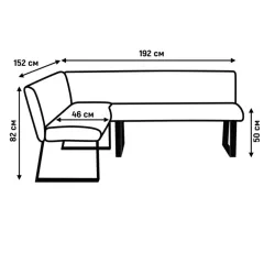 КУХНЕНСКИ ЪГЪЛ DAEGU - КРЕМ Н22_5