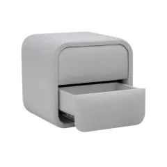 НОЩНО ШКАФЧЕ - MYKONOS, СРЕБЪРЕН AN_3