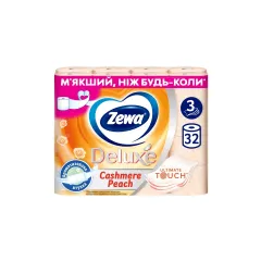ТОАЛЕТНА ХАРТИЯ - ZEWA DELUX PEACH, 32БР_1
