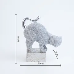 ДЕКОРАТИВНА СТАТУЕТКА - КОТКА, 19673-62 81033183_2