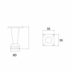 КРАК PVC - КОНУС, 8ММ - МАТХРОМ / 060664_1