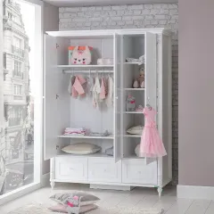 ТРИКРИЛЕН ДЕТСКИ ГАРДЕРОБ - NIL, БЯЛ_1