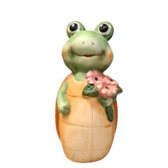 ДЕКОРАТИВНА ГРАДИНСКА ФИГУРА - КОСТЕНУРКА С ЦВЕТЕ_1