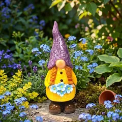 ГРАДИНСКА ФИГУРА - ГНОМ С ЦВЕТЯ_0