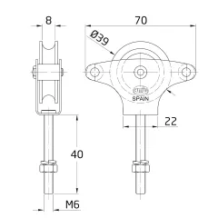 РОЛКА ЗА ПРОСТОР - 3, МЕТРИЧНА РЕЗБА / 719_3