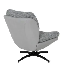 КРЕСЛО С ТАБУРЕТКА - CHAVES, СИВ_5