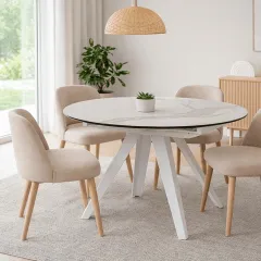 РАЗТЕГАТЕЛНА ТРАПЕЗНА МАСА - BOLKOW, БЯЛ 02_1