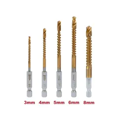 СВРЕДЛО-ФРЕЗЕР H- SS+TIN, Ф3-8ММ 1/4 HEX / 150695_1